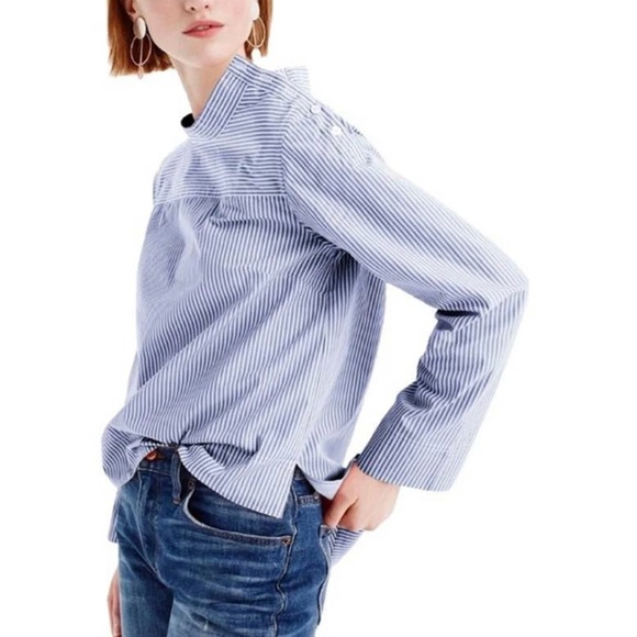 Funnelneck Striped Shirt - Picture 2 of 6